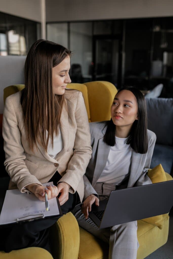 Team collaborating on a fintech project