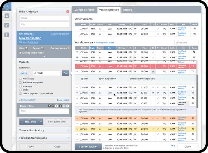 Carrier ERP/CRM