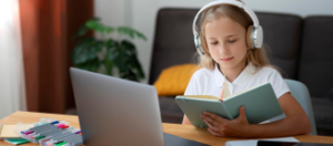 Student with a book